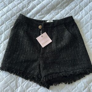 Meshki Black Mini Shorts